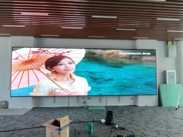 省直辖P1.53led小间距屏安装案例